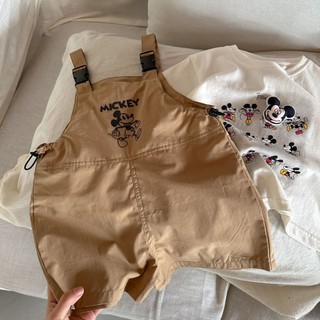 Quần yếm mùa hè mới cho bé trai, quần short hoạt hình cho bé gái, quần thường ngày phong cách Hàn Quốc