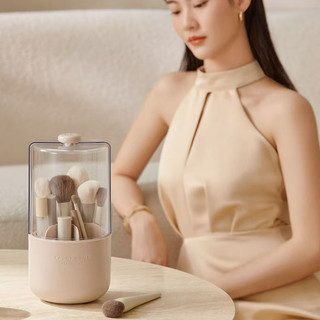 Hộp lưu trữ bàn trang điểm, giá đựng cọ trang điểm - 10