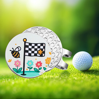 Hoa Dễ Thương Ong Cờ Men Mũ Golf Kẹp Sáng Tạo Ngộ nghĩnh Kim Loại Mũ Bóng Chày Pin Quà Tặng Cho Bạn Bè