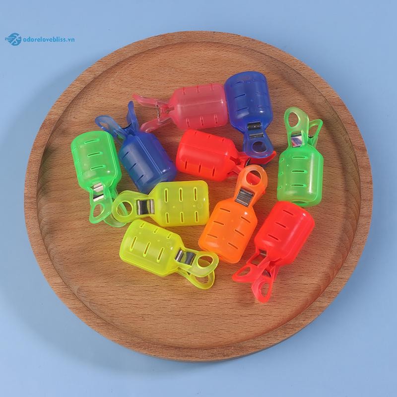 THÊM 10 Chiếc Mực Jig Móc Bảo Vệ Vỏ Bảo Quản Khóa Đuôi Móc Bao Câu Cá Jig Dụ An Toàn Nhựa Tay BSS