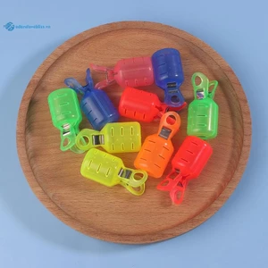THÊM 10 Chiếc Mực Jig Móc Bảo Vệ Vỏ Bảo Quản Khóa Đuôi Móc Bao Câu Cá Jig Dụ An Toàn Nhựa Tay BSS