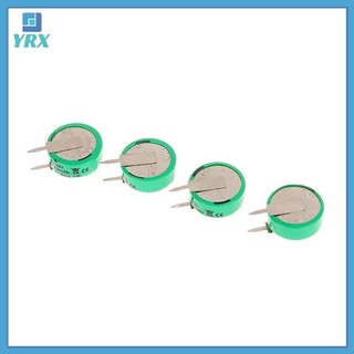 YRX 10 Chiếc 1.2V 40mAh Ni-MH Có Chân Hàn Cho Hẹn Giờ Đồ Chơi Đồng Hồ Máy Trợ Thính Thiết Bị Năng Lượng Mặt Trời Nút Đồng Xu Cell.