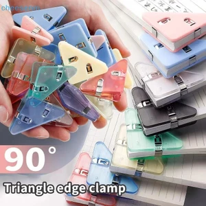 Cheenm 20 Chiếc Màu Tam Giác Kẹp Hóa Đơn Kẹp Sách Giấy Góc Kẹp Cho Bàn Lưu Trữ Kệ Văn Phòng Phẩm Máy Tính Để Bàn Tổ Chức Kẹp VN