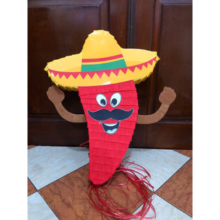 Pinata cao bồi ớt phong cách mexico, chơi đập kẹo hoặc trang trí nhà hàng đều đẹp