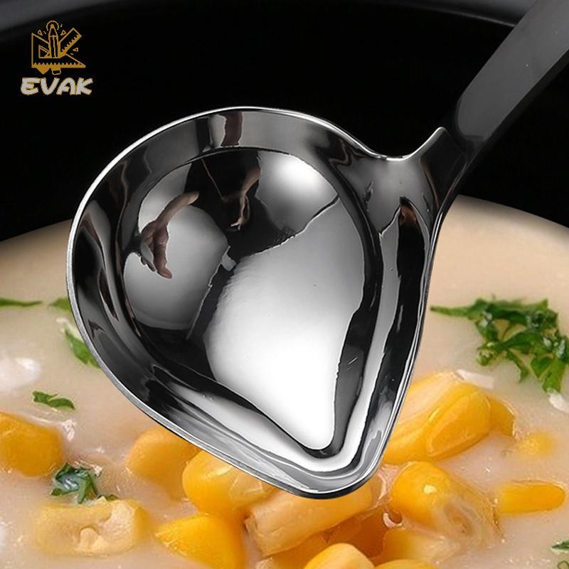 Alittlesetrtu Stew Dipper Tay Cầm Dài Dụng Cụ Nấu Ăn Canh Inox Vịt Miệng Hình Thìa Nhà Bếp Ladle Bộ Đồ Ăn Muỗng Nhà Hàng VN