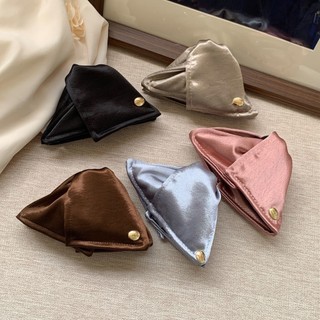 Kẹp tóc tam giác Satin phong cách thanh lịch, phù hợp cho nữ