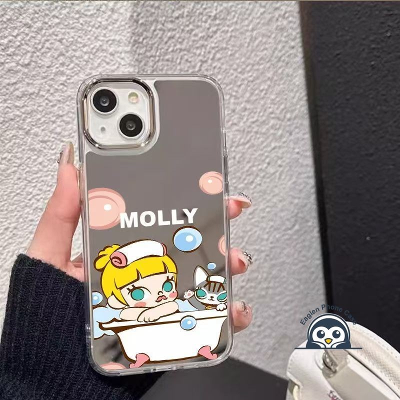 Ốp Điện Thoại Gương Molly Dễ Thương Cho Honor X9D X8D X7D X6D X6C X5C Plus 600 Lite 500 400 Smart Pro Win RT Power2 X80i X70 Magic 8 Pro Vỏ Không Khí Hoạt Hình Ngộ nghĩnh Vỏ Mềm Có Dây Đeo