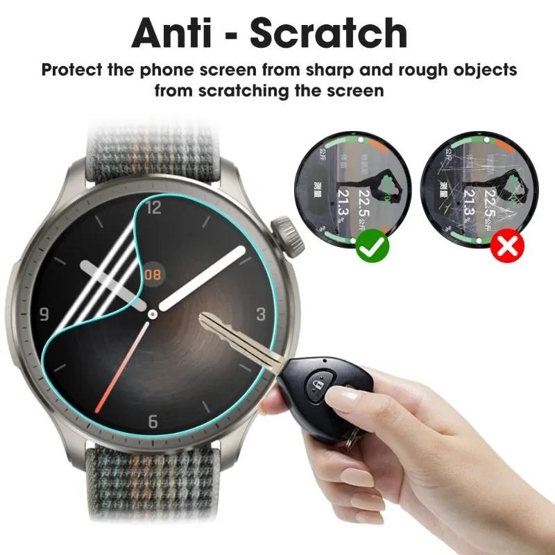 Amazfit Balance2 CheetahPro ActiveEdge 1-3 Cái 100D HD Phim Hydrogel Mềm Trong Suốt Cho Amazfit Cheetah Pro Balance 2 Active Edge Falcon Anti-Fingerprints Bảo Vệ Màn Hình Đồng Hồ Thông Minh