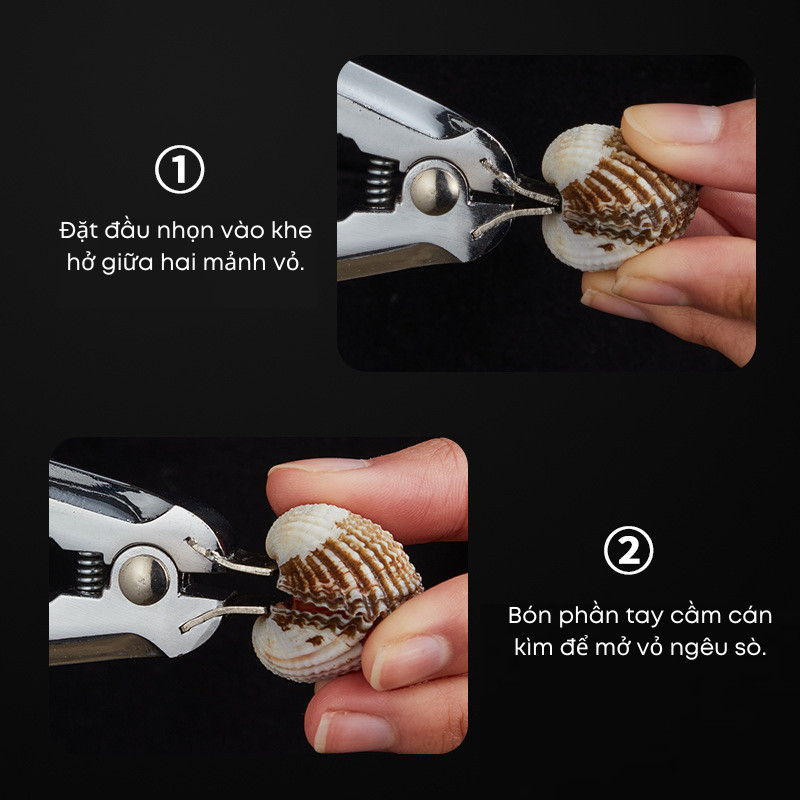 Dụng Cụ Tách Sò Huyết, Ngêu, Hàu Đa Năng - Kềm Kẹp Càng Cua Ghẹ Ăn Hải Sản Tách Vỏ Hạt Cứng Chuyên Dụng | 290