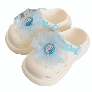 XIXITIAO Giày Sandal Trẻ Em Bé Gái Dép Công Chúa Elsa Dép Nền EVA Dễ Thương