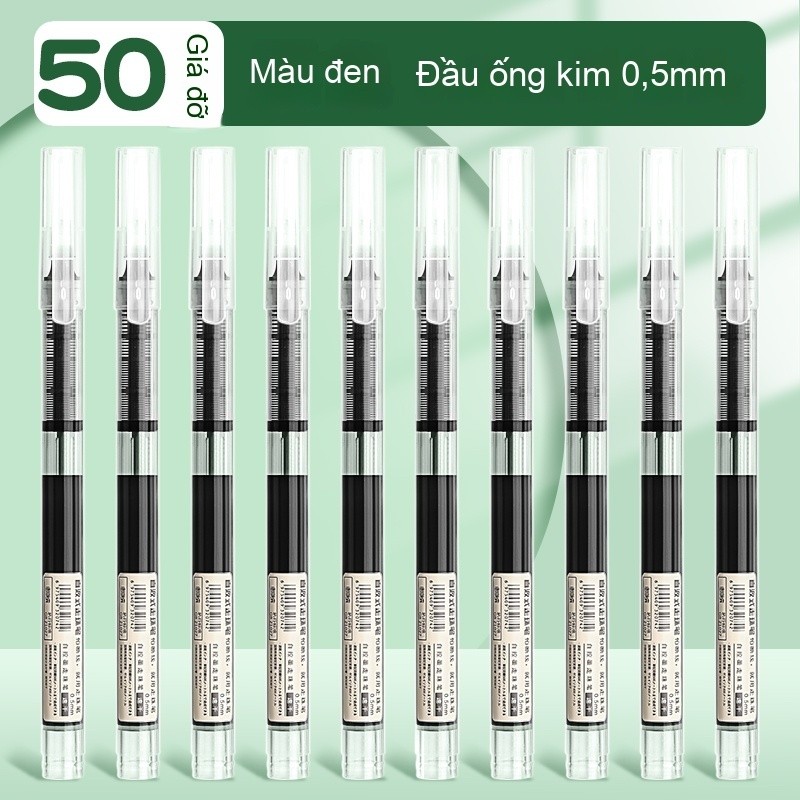 Bút Mực Gel 0.5mm 3 Màu Đen, Xanh, Đỏ - Bút Mực Nước Nét Chữ Đẹp, Mực Đều, Trơn Mượt Phù Hợp Văn Phòng, Học Sinh