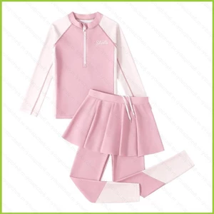 Bộ đồ bơi dài tay cho bé gái SY6 Bảo vệ tia cực tím thoải mái cho trẻ em cho hoạt động bể bơi và bãi biển YS6