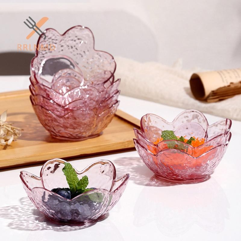 RRLNMD Búa Họa Tiết Hoa Anh Đào Nước Sốt Đĩa Nhựa Nhỏ Gia Vị Món Ăn Bát Nước Sốt Kem Đĩa Ăn Nhỏ MỚI