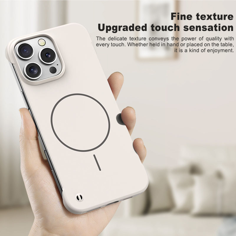Ốp điện thoại làm mát không khung siêu mỏng PC cứng mờ cho iPhone 16E 16 15 14 13 12 Pro Max 16 15 14 Plus Vỏ chống sốc từ tính