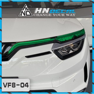 Decal dán đèn xe VINFAST VF8 nhiều màu sắc lựa chọn, chống nước chống bai màu ( 1 cặp )
