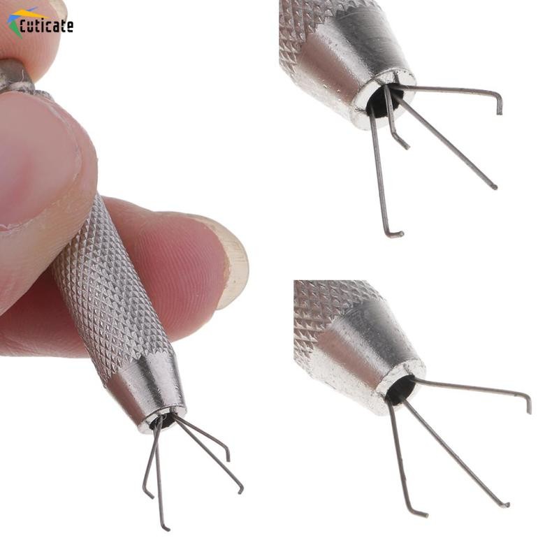 Cutate 4 - Prong Bead Ball Diamond Grabber Holder Body Piercing Tools for Easy Pickup
