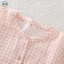 Phong cách Nhật Bản Muji - Áo cánh tay ba phần tư từ sợi cotton nguyên chất hai lớp - Quần dài đến mắt cá chân mỏng nhẹ hàng ngày