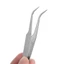 KIN Thép không gỉ Cong Đầu Nhíp Nippers để mở rộng lông mi và nhãn dán trang trí móng tay cho Gel Acrylic đính đá