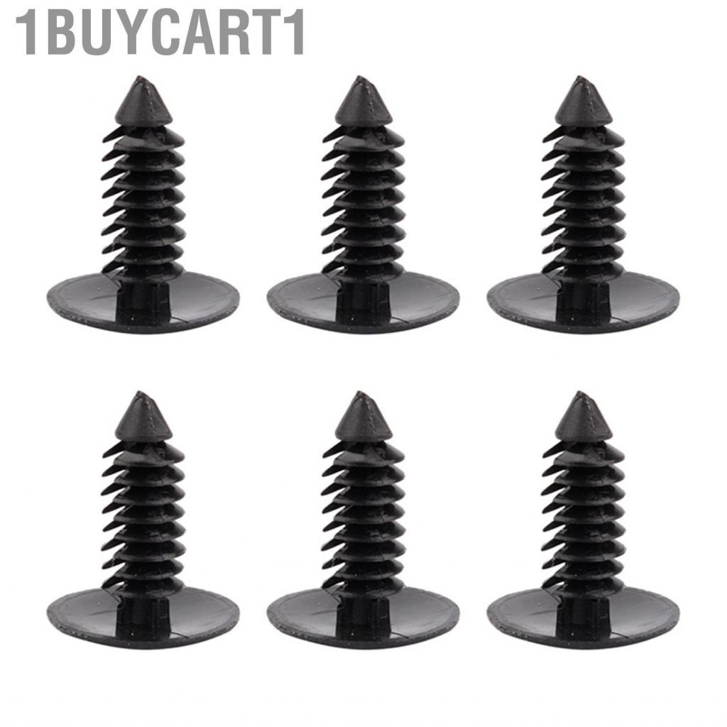 1buycart1 100 chiếc xe hơi cắt tỉa lỗ nhựa 7,5mm trong đinh tán Fastener màu đen