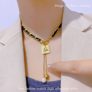 Pháp Phong Cách Chanel Cao Cấp Thời Trang Dệt Vòng Cổ Ánh Sáng Sang Trọng Xương Đòn Dây Chuyền Thoáng Mát Cổ Da Vòng Cổ Nữ