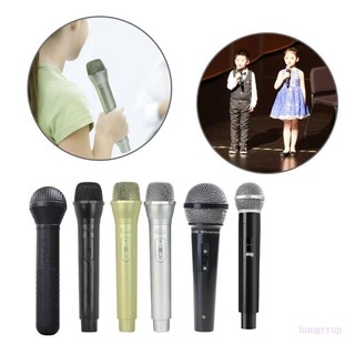 Treo Micro Trẻ Em Đạo Cụ Giả Chơi Giả Vờ Trang Phục Mic Nhựa Karaoke Đạo Cụ Trẻ Em Cosplay Tập Đi Tin Tức
