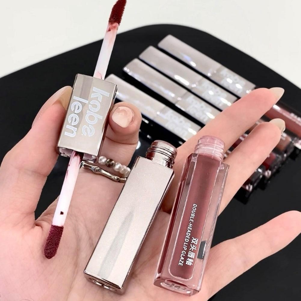 Kobeleen Hai Đầu Lip Glaze Lip Mirror Water Not Easy Glaze Ánh Sáng Môi Lâu Dài Đến L7d9