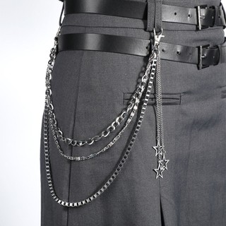 Dây chuyền và thắt lưng hợp kim kim loại Gothic, phong cách thời trang nữ dành cho quần jeans