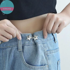 Sund 1 Cái Kẹp Có Thể Điều Chỉnh Cho Quần Dây Buộc Pin Có Thể Thu Vào Nút Rời Cho Eo Cho Quần Jean Hoàn Hảo Phù Hợp Giảm Eo VN