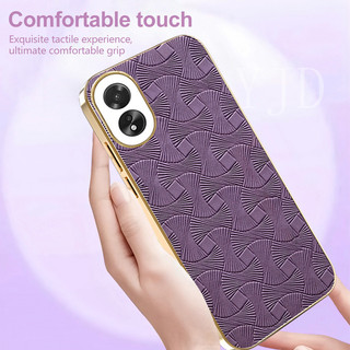 Ốp Lưng Cho OPPO A38 A18 A98 Da Thời Trang TPU Mạ Điện Khung Chống Rơi Điện Thoại
