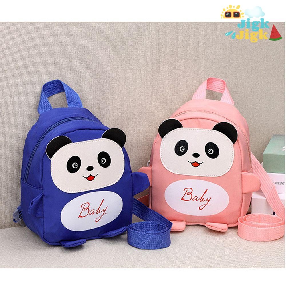 JIGK Mini Ba Lô Du Lịch Dễ Thương Tập Đi Mầm Non Trẻ Em Gấu Trúc Hoạt Hình