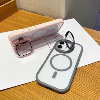 Ốp lưng iPhone chống sốc chống trầy kèm giá đỡ camera, hỗ trợ sạc từ tính cho iPhone 11 12 13 14 15 16 Pro Max