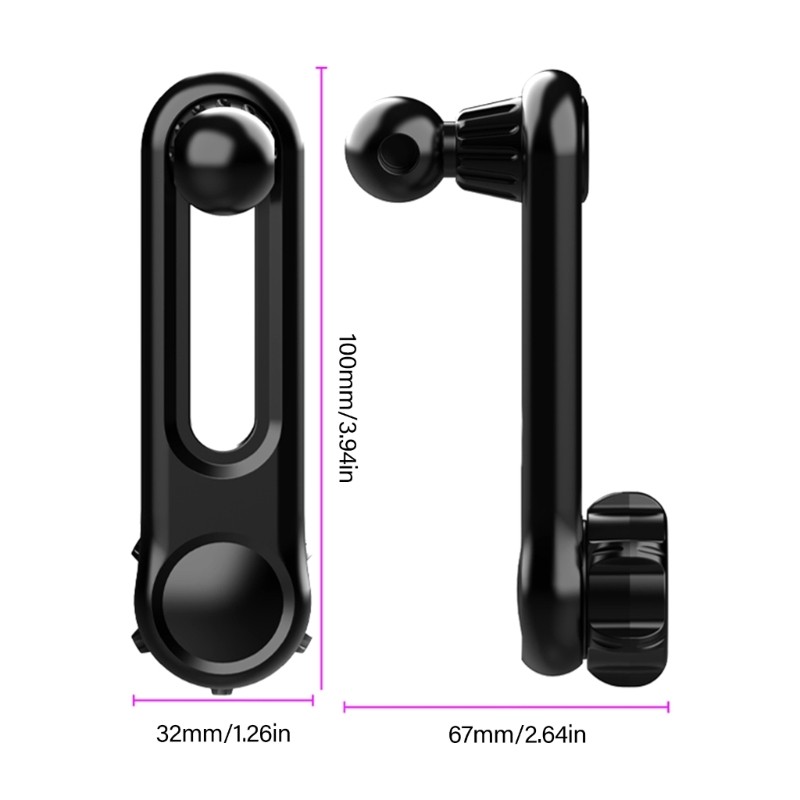 SELA Thay Thế Gắn Xe 17 Mm Khớp Đầu Cầm Giá Đỡ Có Thể Điều Chỉnh Lỗ Thông Khí Kẹp Ổ Cắm Khí Xoay Móc Cho Chân Đế
