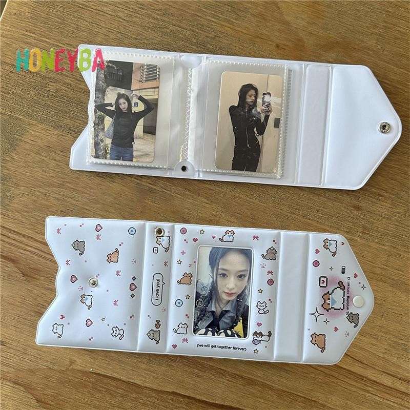 < Honeyba > Hộp đựng thẻ ảnh 3 Inch 40 khe cắm Kpop Chất kết dính thần tượng Bưu thiếp Lomo Card Album ảnh Bộ sưu tập thẻ Chất kết dính Photocards