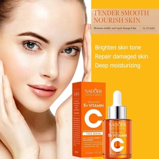 RISEDOT Vitamin C Serum, Công thức hấp thụ nhanh 5 trong 1 Hydrating, Radiance Complexion pH Cân bằng Chất chống oxy hóa Phong phú Kết cấu nhẹ Giảm thiểu lỗ chân lông nhạy cảm An toàn cho da