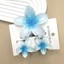 FEDAOG 3 Cái / bộ Kẹp Tóc Hoa Hawaii, Móng Vuốt Tóc Hoa Acrylic Plumeria, Kẹp Tóc Chuyển Màu Sắc Mùa Hè