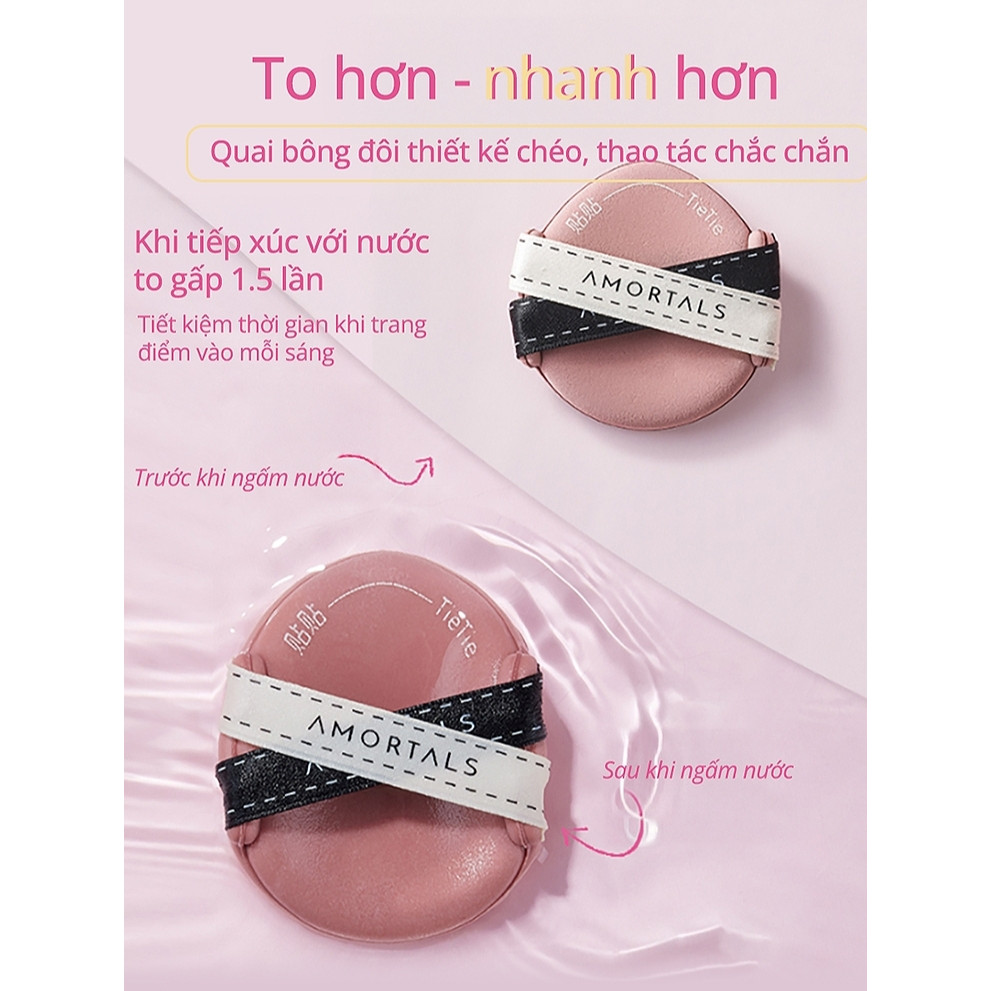 Bộ 3 Bông Mút Tán Kem Nền Amortals Black Pink Chính Hãng – Tán Nền Mịn, Bám Da Cực Tốt | BigBuy360 - bigbuy360.vn