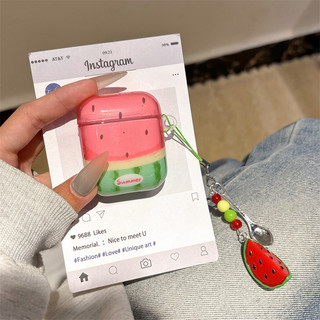 Ống Hút Dưa Hấu Cho Airpods 1 / 2 3 Pro Pro Pro2 Airpods4 Bộ Tai Nghe Bluetooth Không Dây Vỏ Bảo Vệ Air Pods Pro 3 4 Vỏ Bảo Vệ Tai Nghe