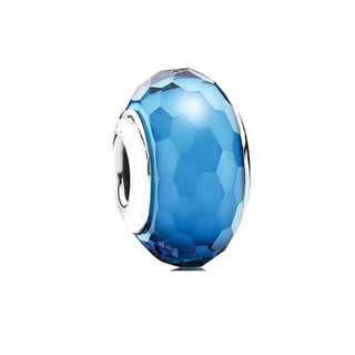 Có sẵn hạt thủy tinh S925 kiểu mới, hạt cầu nhiều mặt, hạt màu sắc, hạt thủy tinh tím, phụ kiện vòng tay