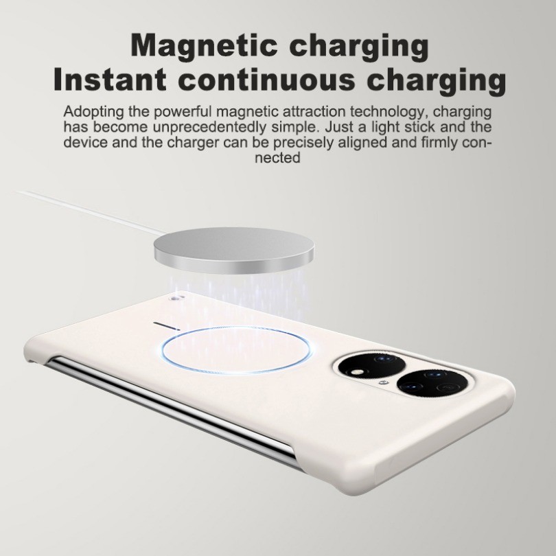 Ốp điện thoại làm mát không khung PC cứng siêu mỏng cho Huawei P50 P50 Pro Vỏ chống sốc từ tính