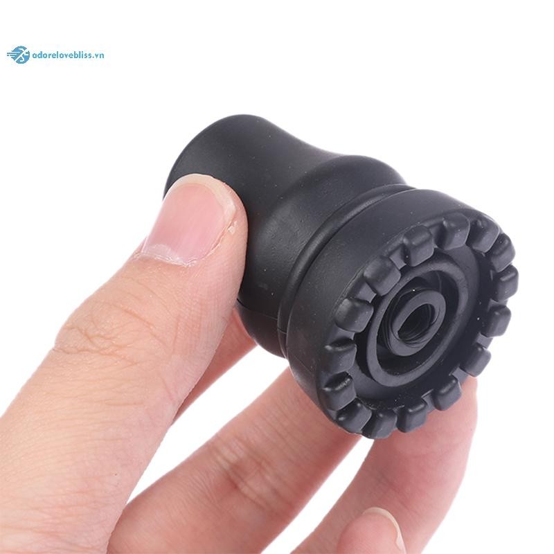 THÊM Miếng Lót Cao Su Chống Trơn Trượt Đi Bộ Gậy Nạng Gậy Đáy Miếng Lót Bao Bảo Vệ Leo Núi Đi Bộ Đường Dài Đầu BSS