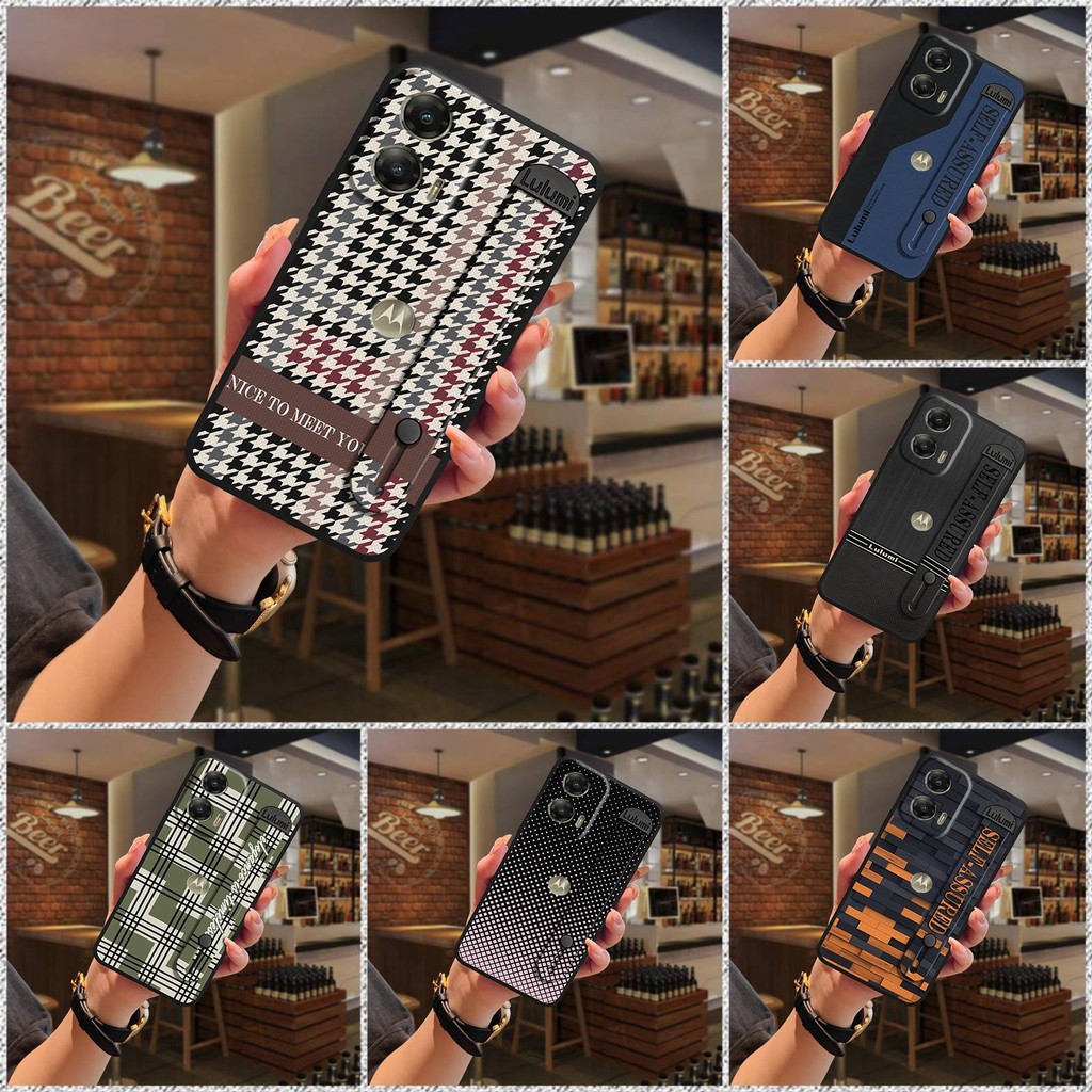 Ốp Điện Thoại Cá Tính Mềm Nature Có Chân Đế Chống Sốc Bền Thiết Kế Thời Trang Cho MOTO G Stylus 5G 2024