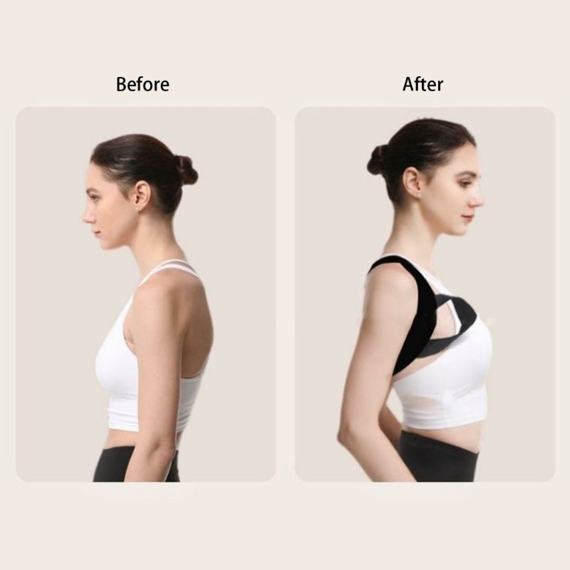 Cinnan Unisex Tư Thế Tập Dây Đeo Vai Có Thể Điều Chỉnh Giảm Đau Cổ