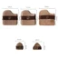 AFTEROF 6 chiếc Máy xay sinh tố trang điểm Puffs, Miếng bọt biển trang điểm màu sô cô la Mini, Dụng cụ trang điểm khô chuyên nghiệp Bột mềm Puff cho người đẹp