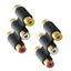 Khớp nối BTM Nữ sang Nữ 3RCA Đầu nối mạ vàng cho Video âm thanh đáng tin cậy