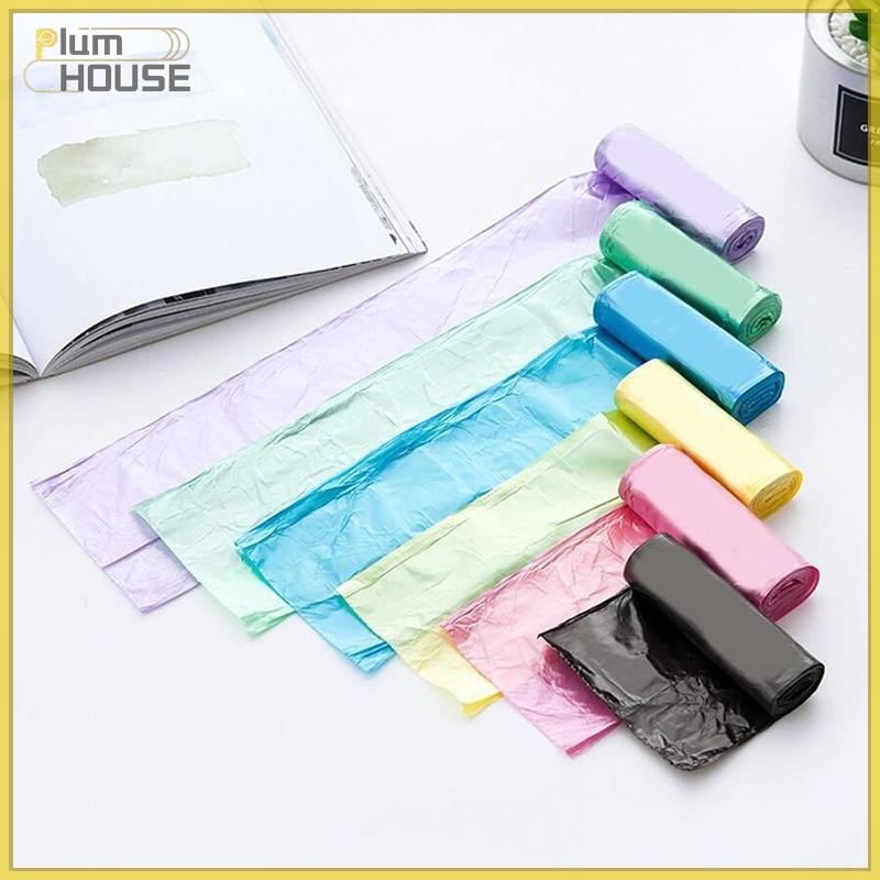 PlumHOUSE 5 Cuộn 1 Gói 100 Chiếc Hộ Gia Đình Dùng Một Lần Túi Đựng Rác Nhà Bếp Bảo Quản Túi Rác Vệ Sinh Túi Rác Túi Nhựa VN