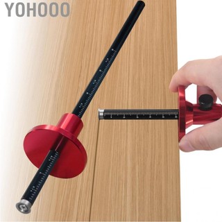 Yohooo Máy đo đánh dấu bánh xe đo hợp kim Aluminum Aluminum Scriber Woodworks Công cụ viết lách song song với số liệu núm có kích thước và tỷ lệ inch