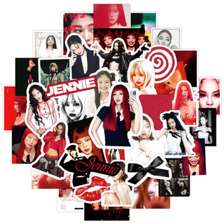 Blackpink GC9 50 Cái / bộ BLACK PINK JENNIE RUBY album solo dán diy đồ trang trí chống thấm nước CG9