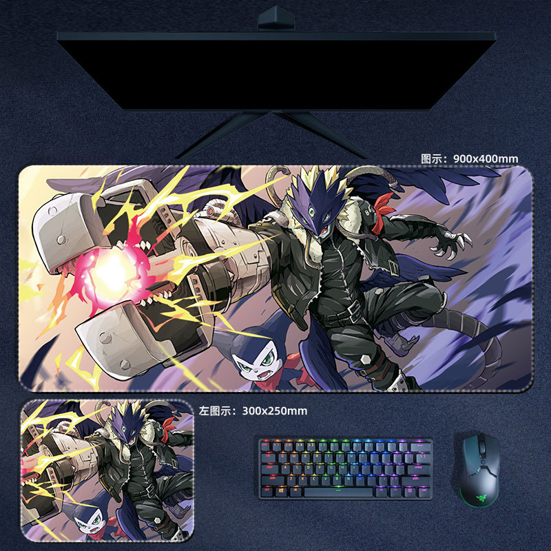 Digimon Phiêu Lưu Chuột Miếng Lót Anime Taichi Yamato Agumon Lớn Mousepad Bàn Phím Máy Tính Đệm Nhảy Manga Phụ Kiện Bàn Thảm