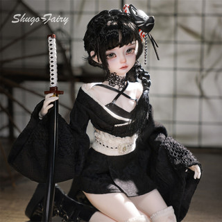 Kikyou E Bjd Doll 1 / 4 Fullset Chiến Binh Nữ Bariy Ngực Lớn Nhật Bản Y2k Phong Cách Yakuza Công Chúa Wafuku Mafia Shugafairy