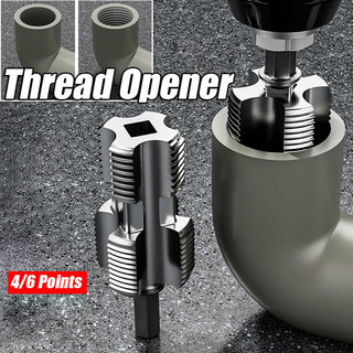 Bộ Dụng Cụ Ren Ống PVC, 4/6 Điểm PRP, Lỗ Trong Mũi Khoan, Thích Hợp Cho Máy Khoan Điện